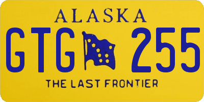 AK license plate GTG255