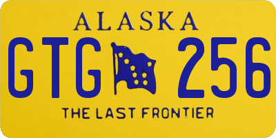 AK license plate GTG256