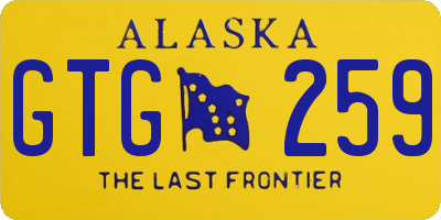 AK license plate GTG259