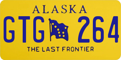 AK license plate GTG264