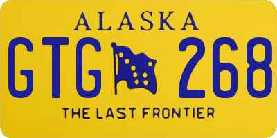 AK license plate GTG268