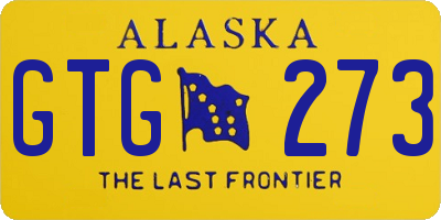 AK license plate GTG273