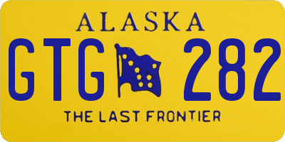 AK license plate GTG282