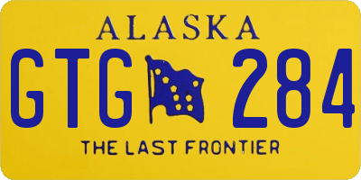 AK license plate GTG284