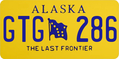 AK license plate GTG286