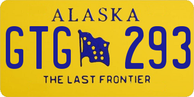 AK license plate GTG293