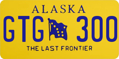 AK license plate GTG300