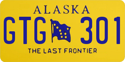 AK license plate GTG301