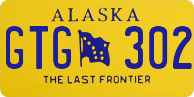 AK license plate GTG302