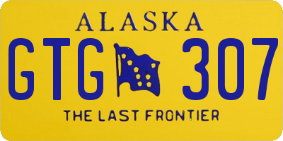 AK license plate GTG307