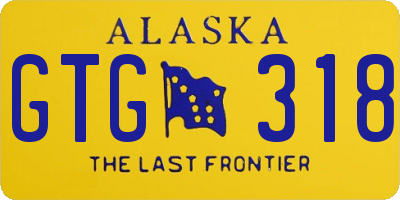 AK license plate GTG318