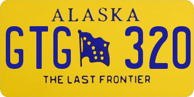 AK license plate GTG320