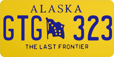 AK license plate GTG323