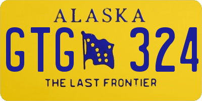 AK license plate GTG324