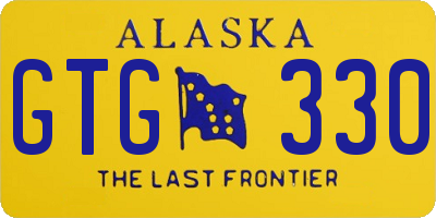 AK license plate GTG330