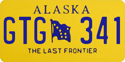 AK license plate GTG341