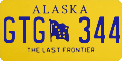 AK license plate GTG344