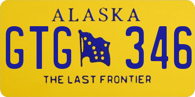 AK license plate GTG346
