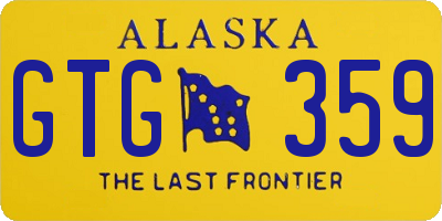 AK license plate GTG359