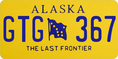 AK license plate GTG367