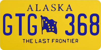 AK license plate GTG368