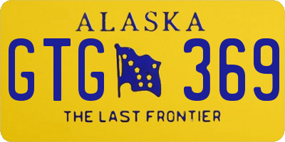 AK license plate GTG369