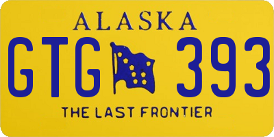 AK license plate GTG393