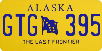 AK license plate GTG395