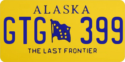 AK license plate GTG399