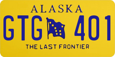 AK license plate GTG401