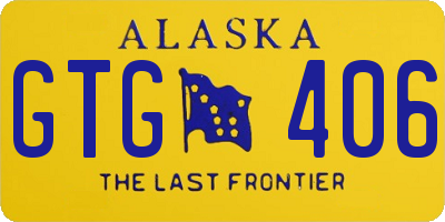 AK license plate GTG406