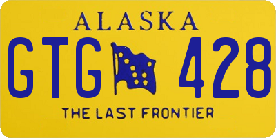 AK license plate GTG428