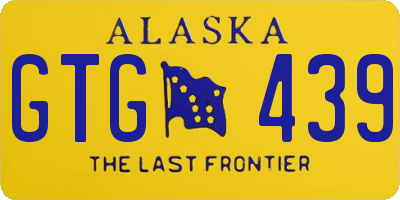 AK license plate GTG439