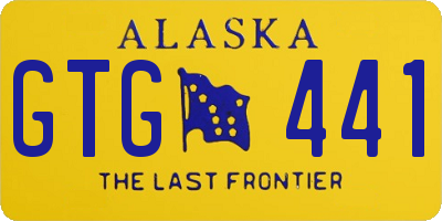 AK license plate GTG441