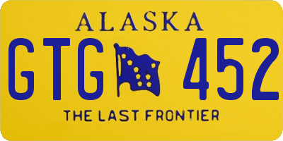 AK license plate GTG452