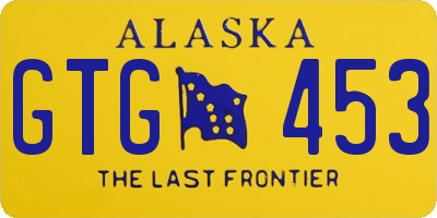 AK license plate GTG453