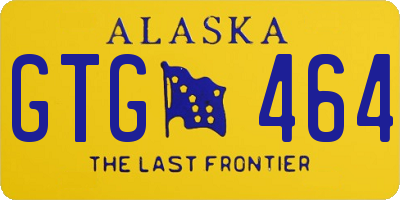 AK license plate GTG464