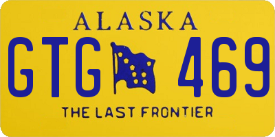 AK license plate GTG469