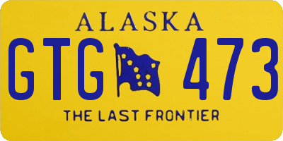 AK license plate GTG473