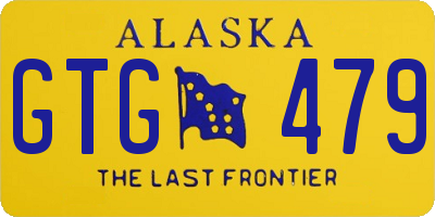 AK license plate GTG479