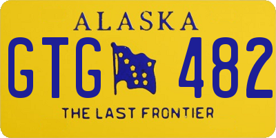 AK license plate GTG482