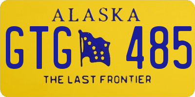 AK license plate GTG485