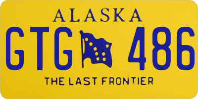AK license plate GTG486