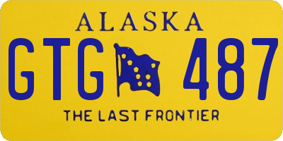 AK license plate GTG487