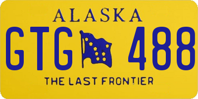 AK license plate GTG488