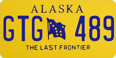 AK license plate GTG489