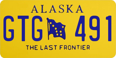 AK license plate GTG491