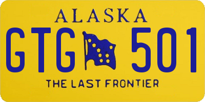 AK license plate GTG501