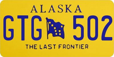 AK license plate GTG502