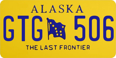 AK license plate GTG506